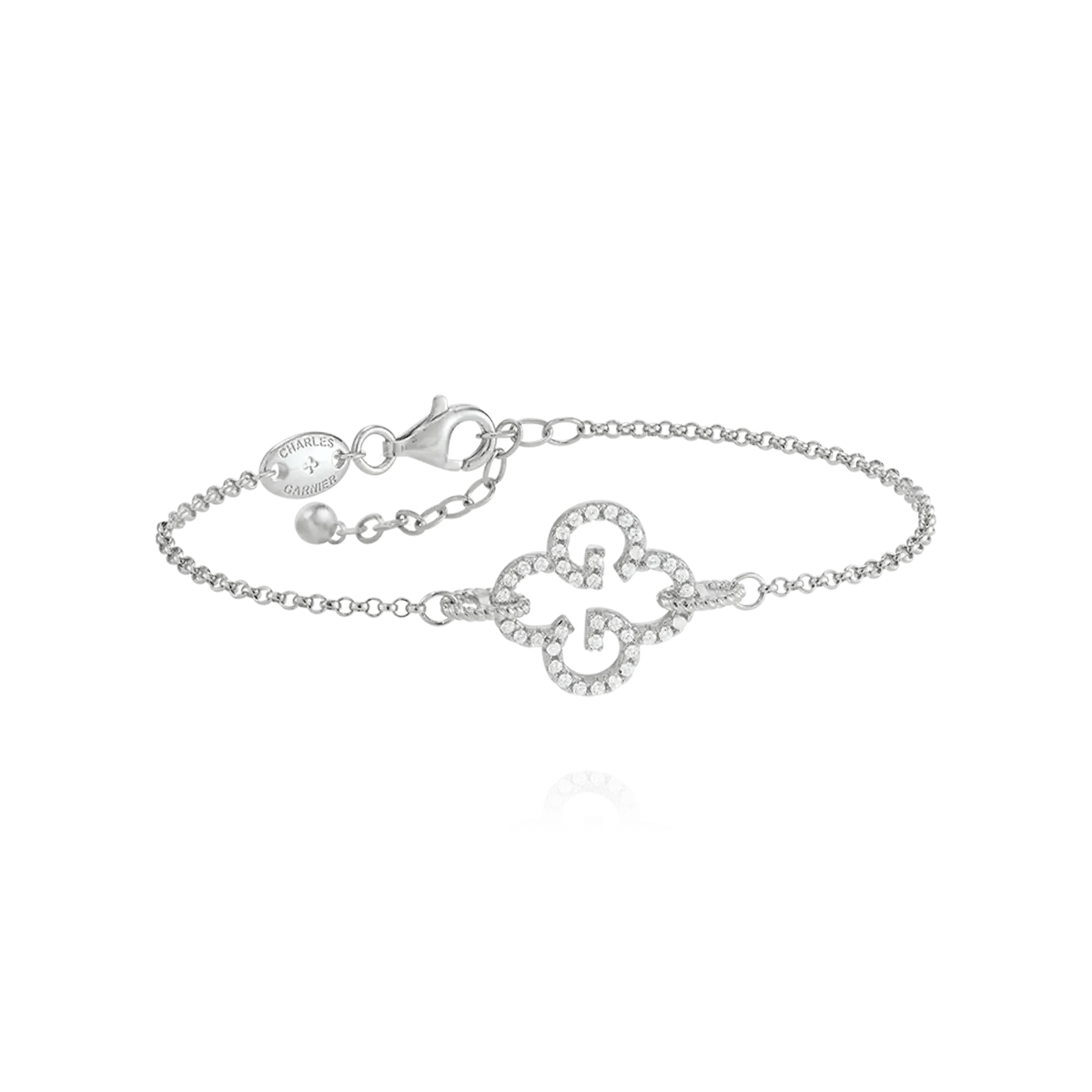 Charles Garnier LEGEND Clover Bracelet Silver Oxides