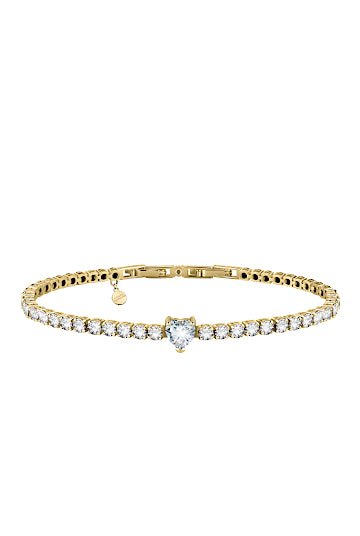 Chiara Ferragni First Love bracelet gold plated and Crystals