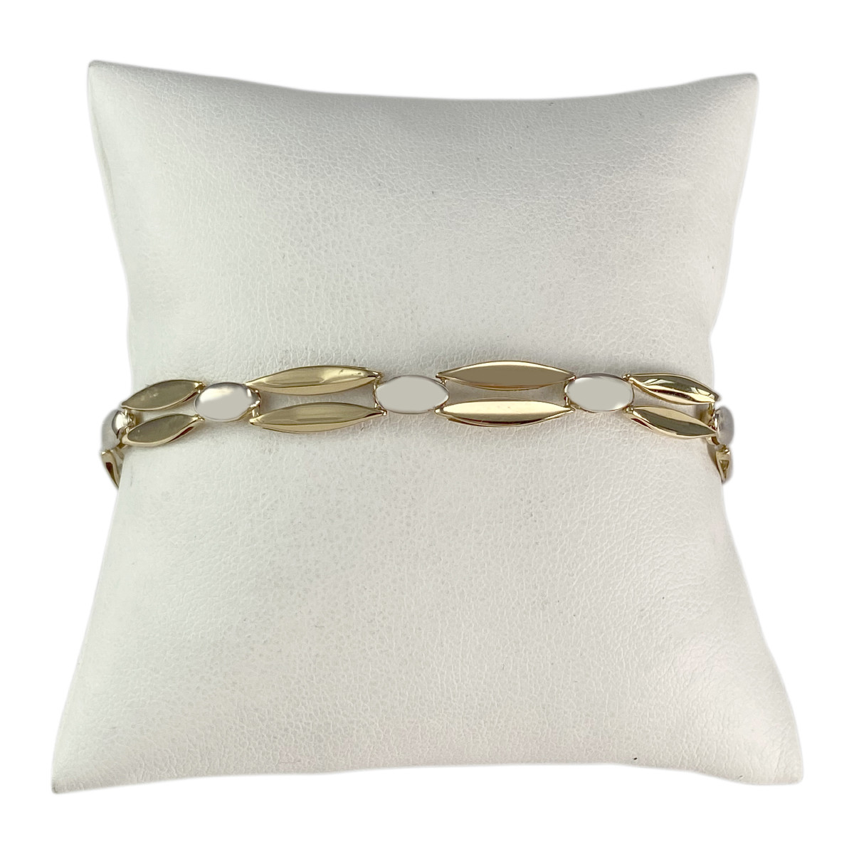 Bracelet d'occasion or 750 2 tons maille fantaisie 20 cm