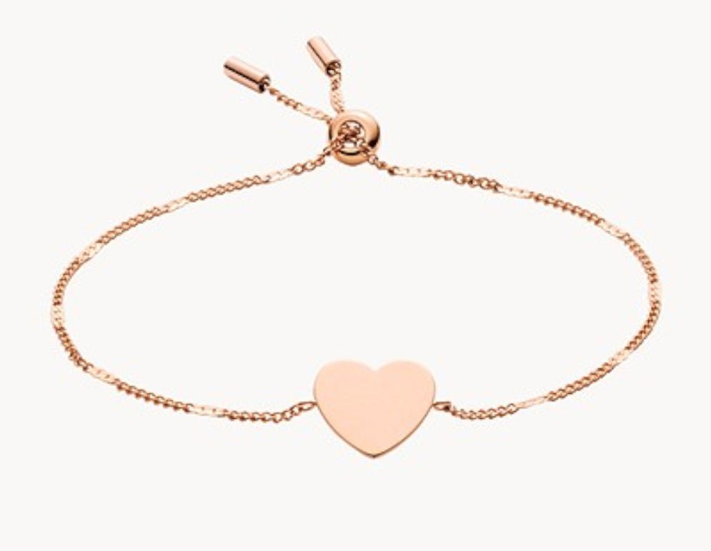 Bracelet FOSSIL Heart rose gold