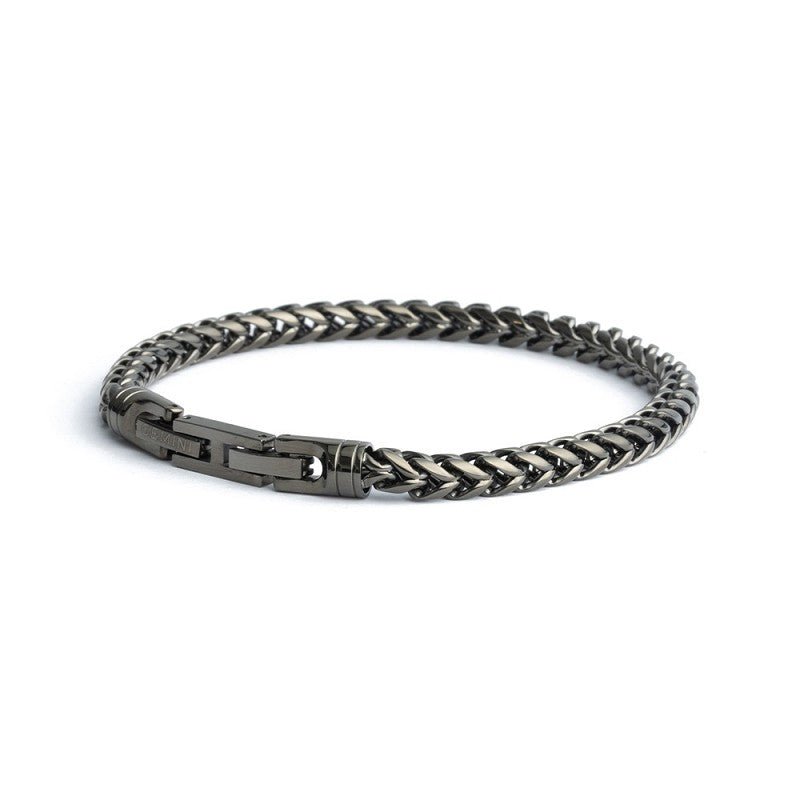 Gemini Steel Bracelet Milia Black
