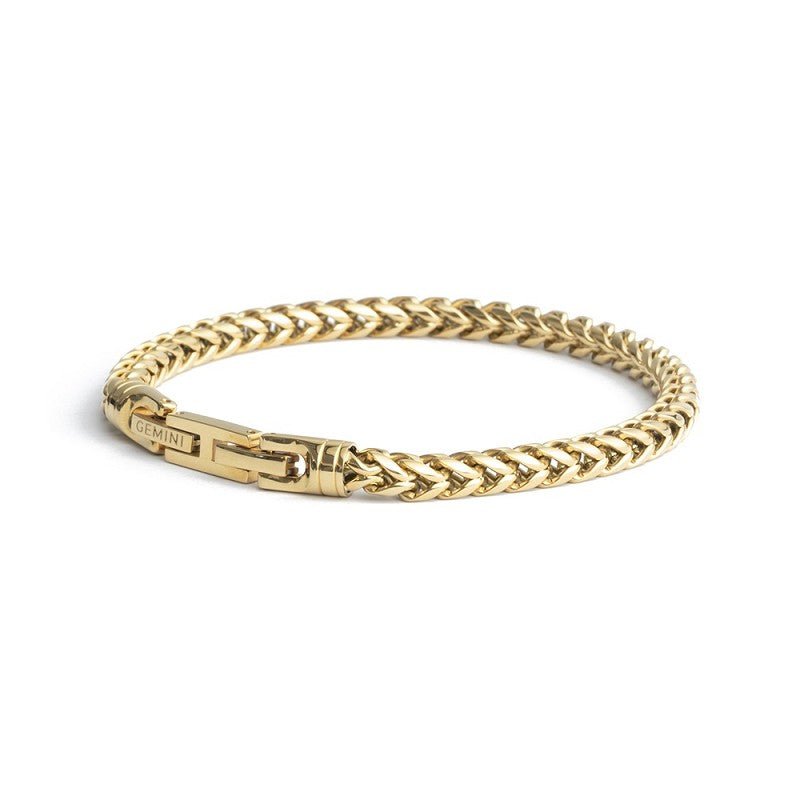 Gemini Steel Bracelet Milia Gold