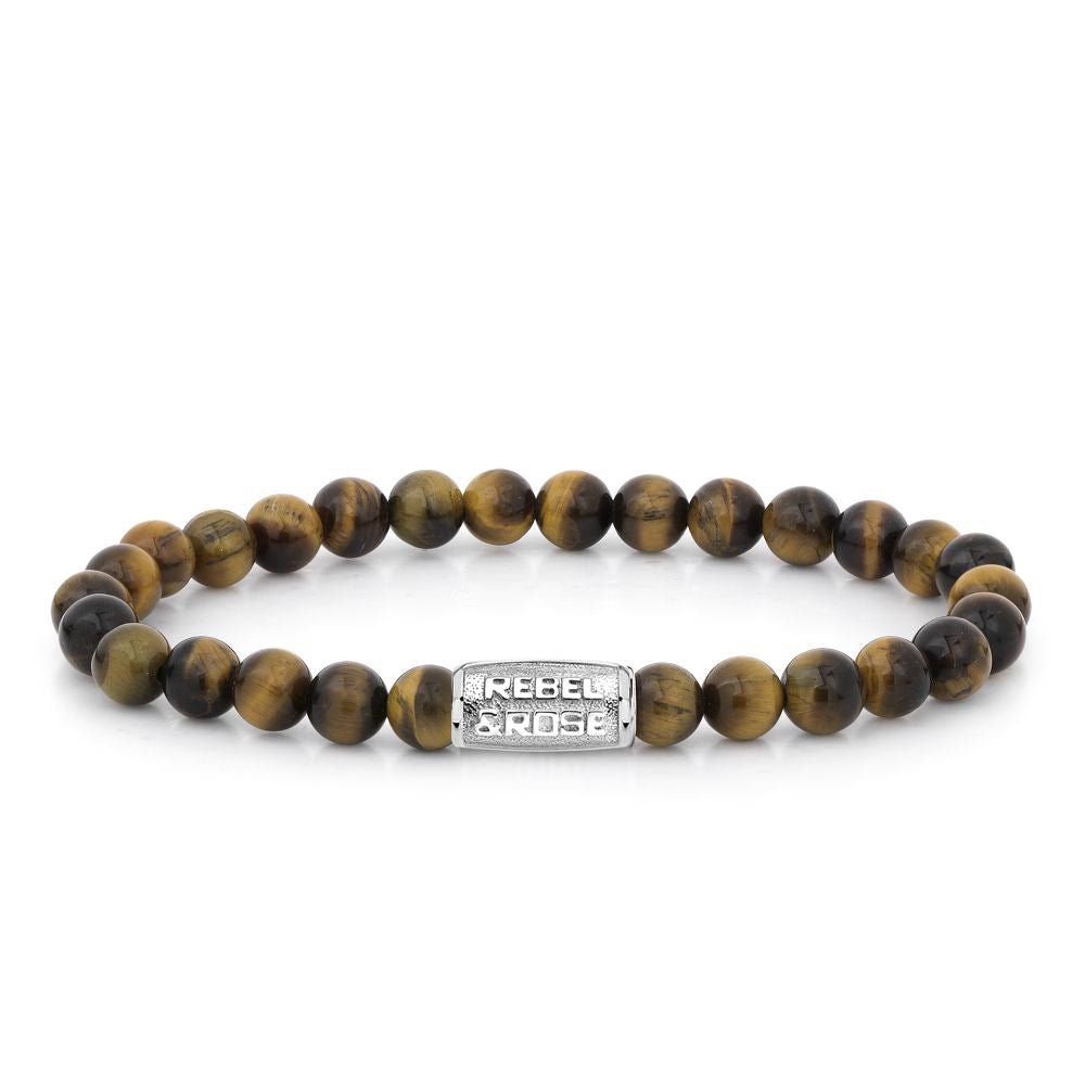 Bracelet REBEL & ROSE - Stones only - Tiger Lily - 6mm