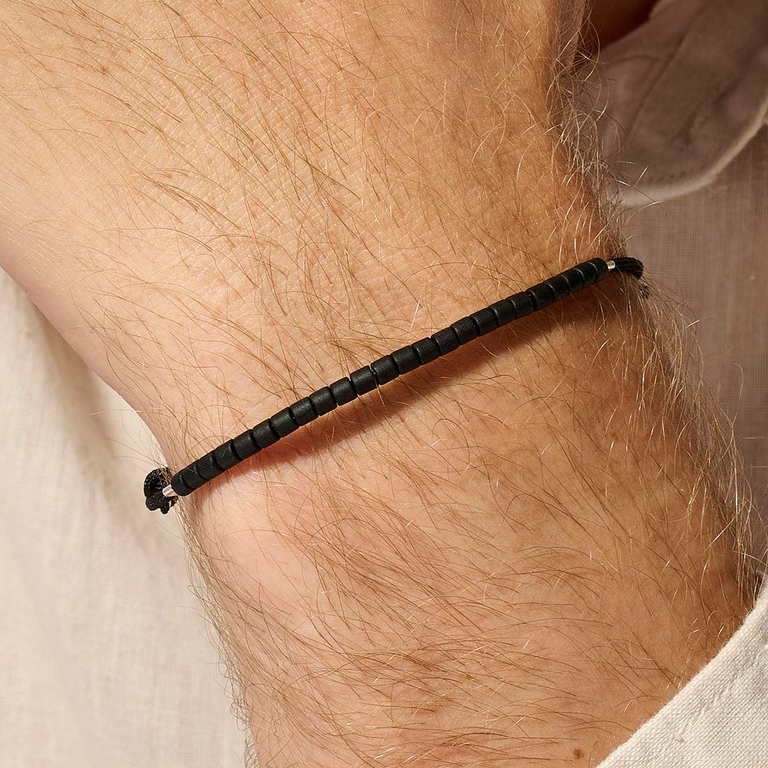 BRACELET HOMME SIMPLE MEN BLACK