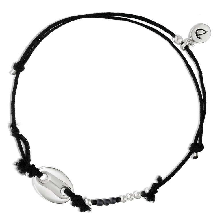 BRACELET HOMME PETIT GRAIN DE CAFÉ WHAT ELSE NOIR