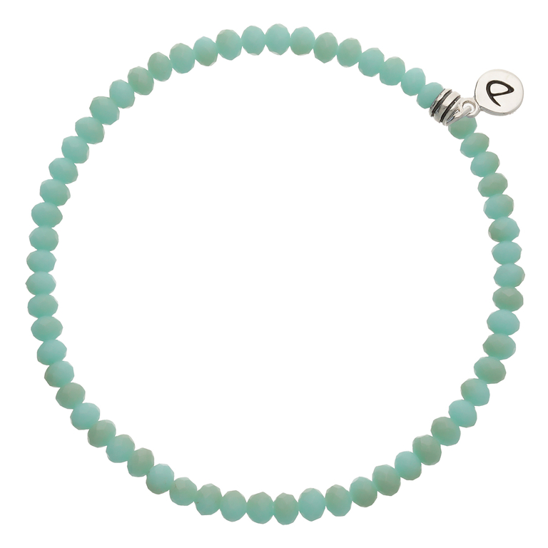 Bracelet Homme Élastique Vert Clair 4mm