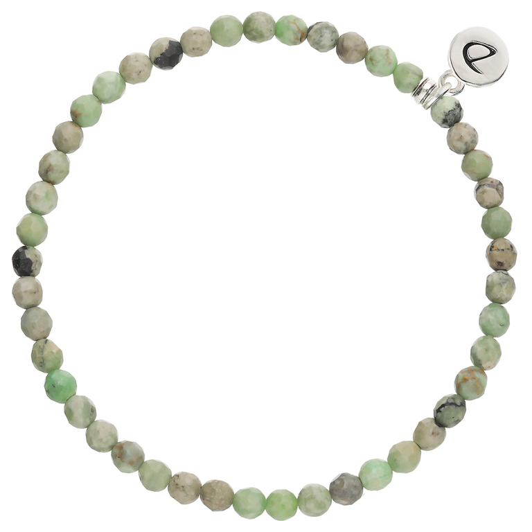 Bracelet Homme Élastique Vert Clair Turquoise 4mm