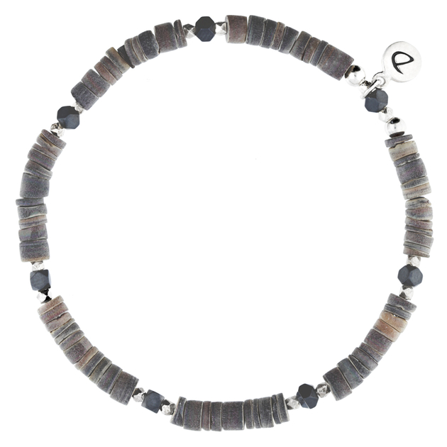 BRACELET HOMME REBEL CHOCO-GRIS