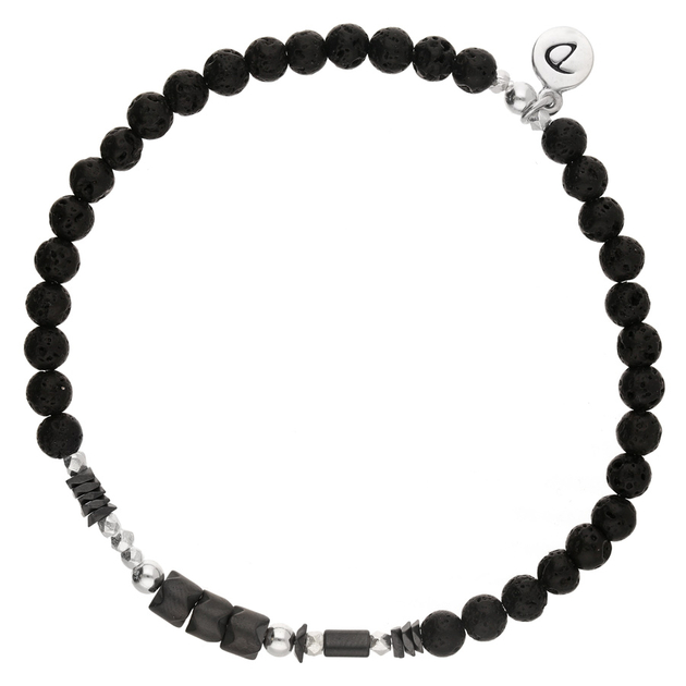 BRACELET HOMME PETIT CHARMEUR NOIR