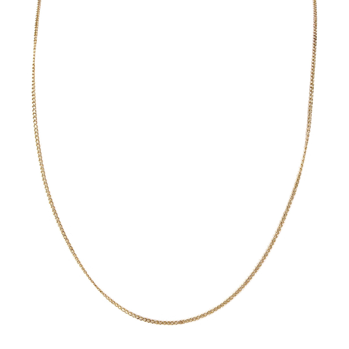 Chaîne d'occasion or 750 jaune gourmette