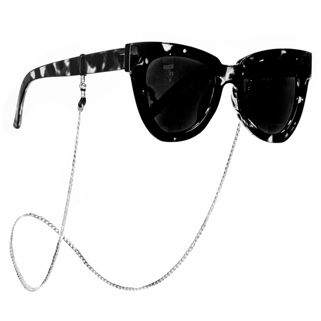 COLLIER CHAÎNE DE LUNETTES - NOIR