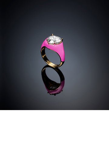 Signet ring Chiara Ferragni Love Parade Pink