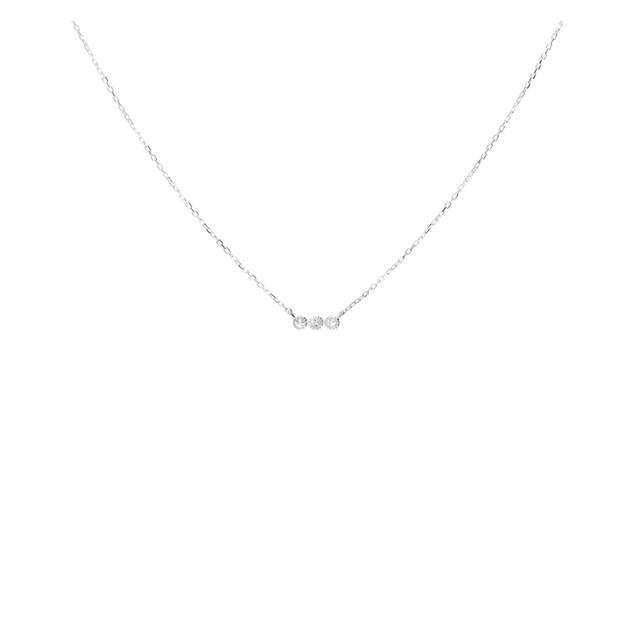 COLLIER TROIS PETITES PIERRE DE LUNE OPALINE