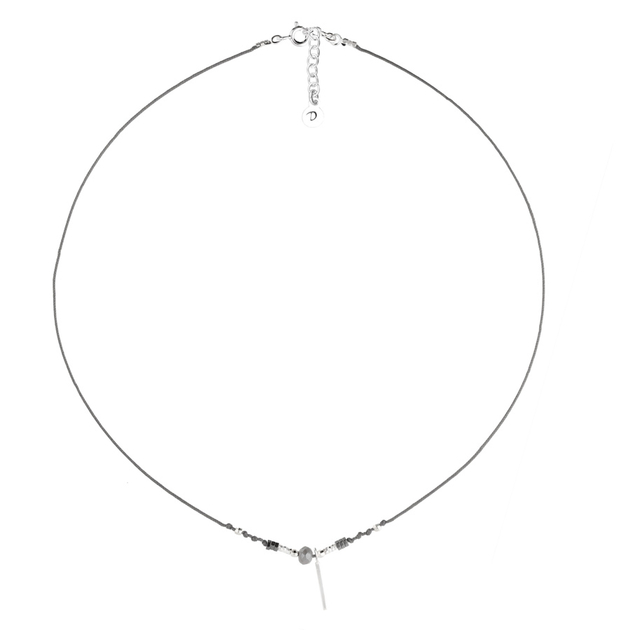 COLLIER BARETTE ANADIA GRIS