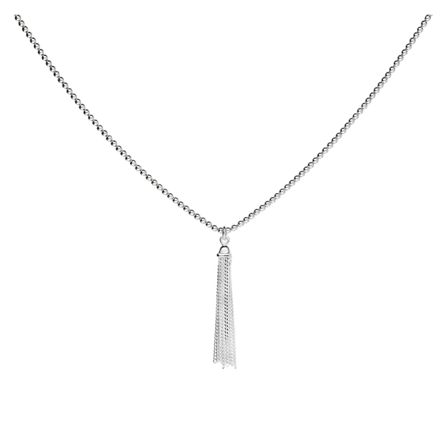 COLLIER CHAÎNE BOULE POMPON