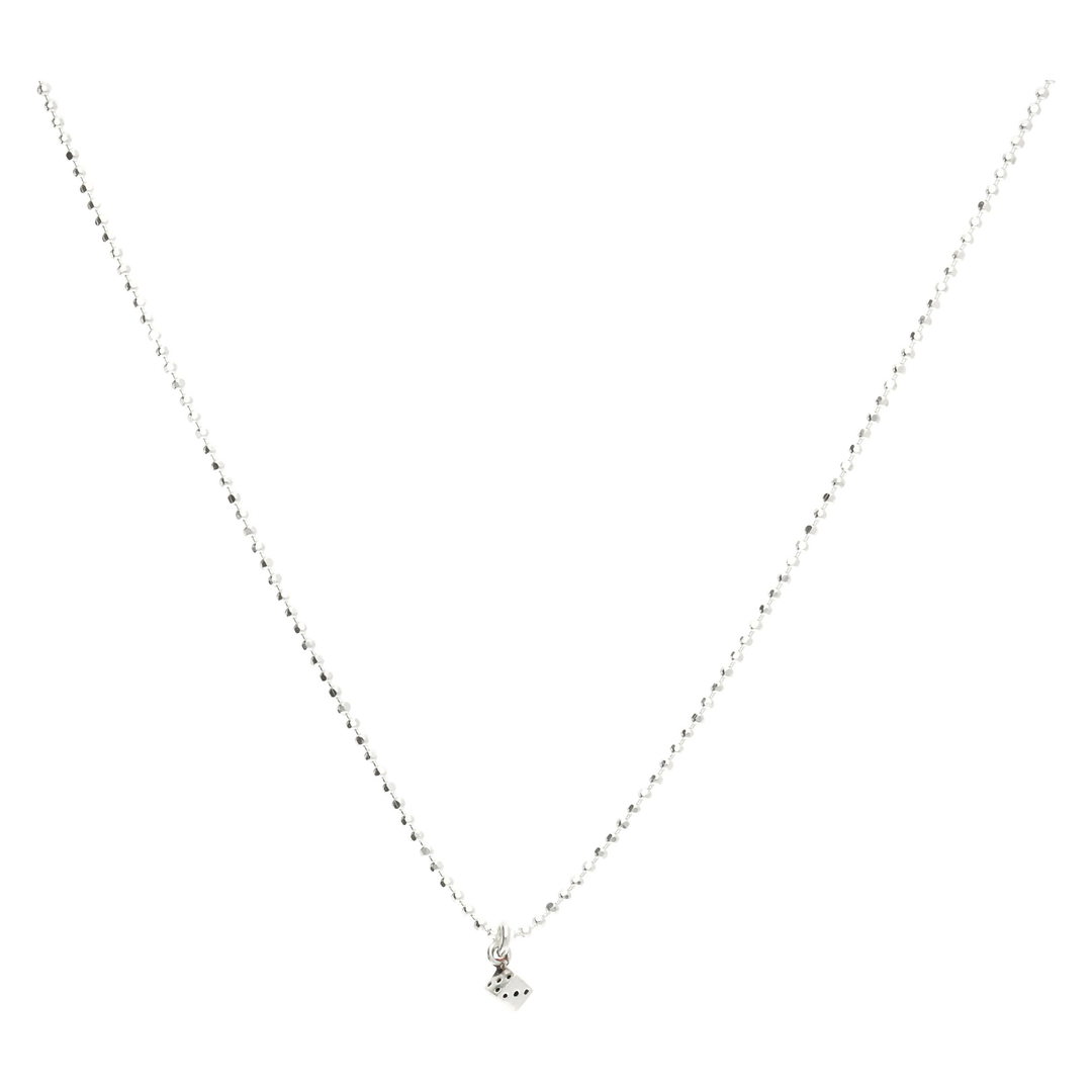 COLLIER CHAÎNE DÉ Argent 925