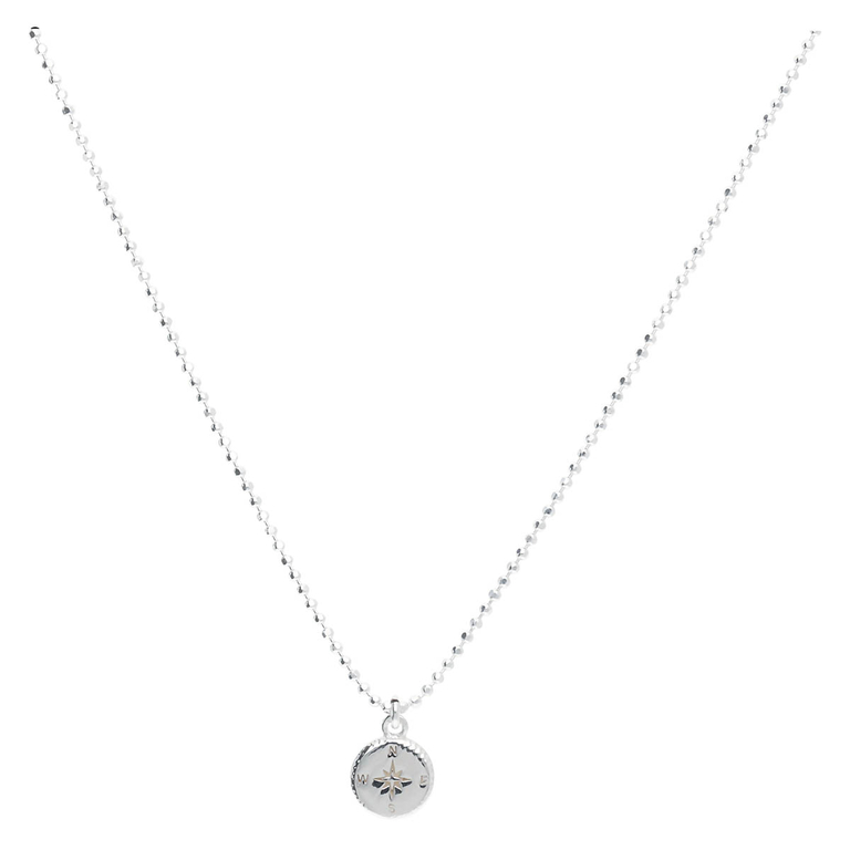 COLLIER CHAÎNE BOUSSOLE Argent 925