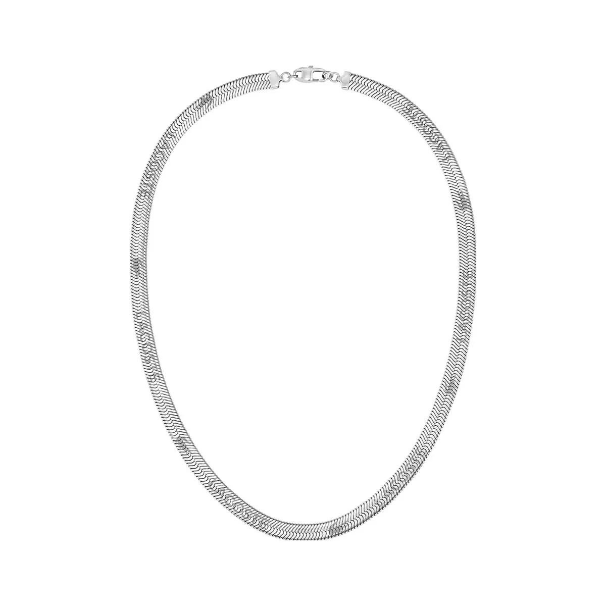 Collier acier argent 60cm