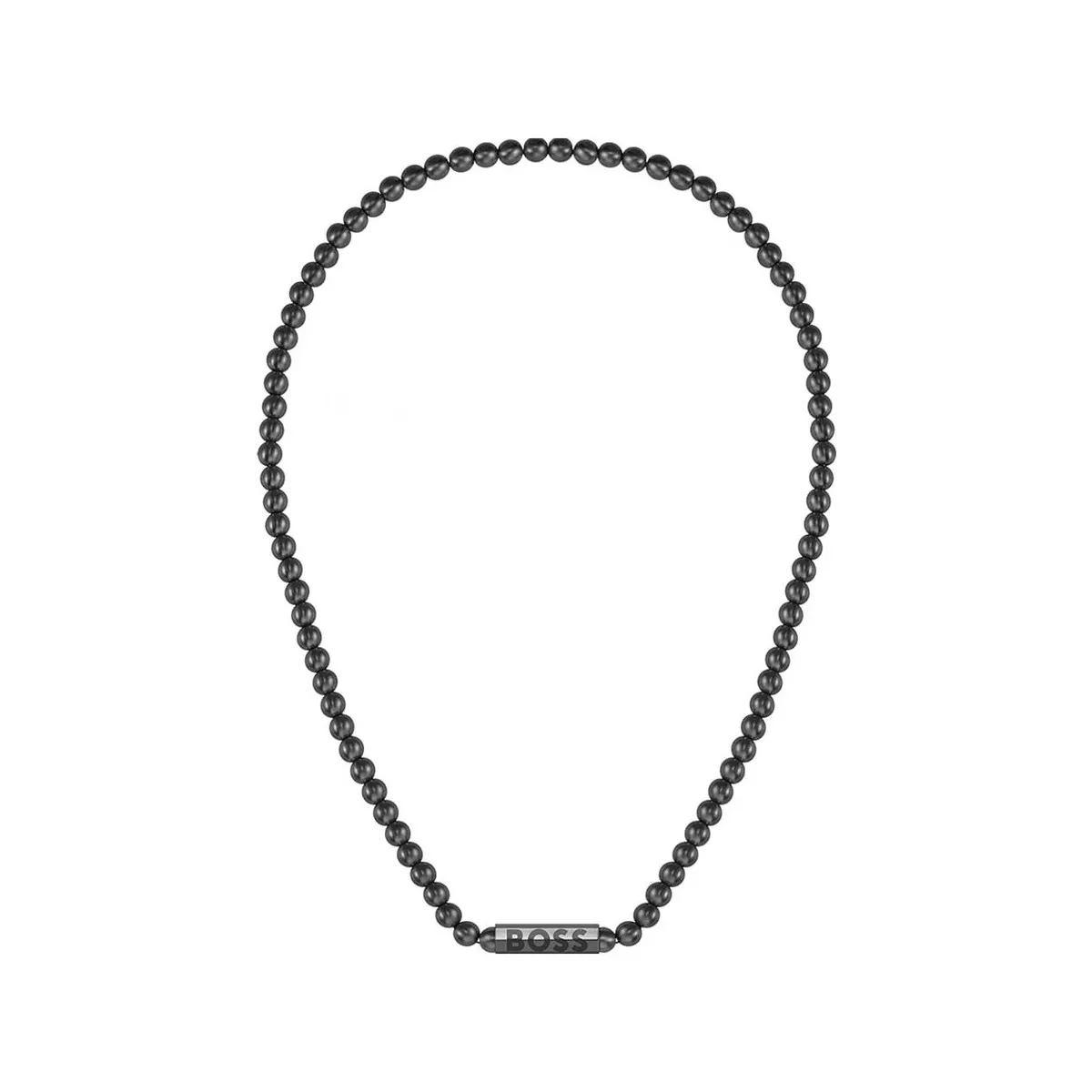 Collier acier noir 51cm