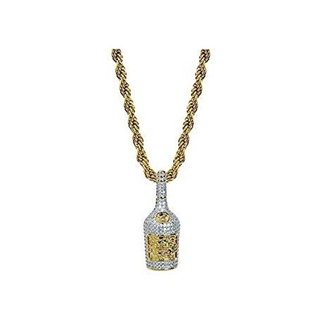 collier avec bouteille de champagne rappeur mamy jo