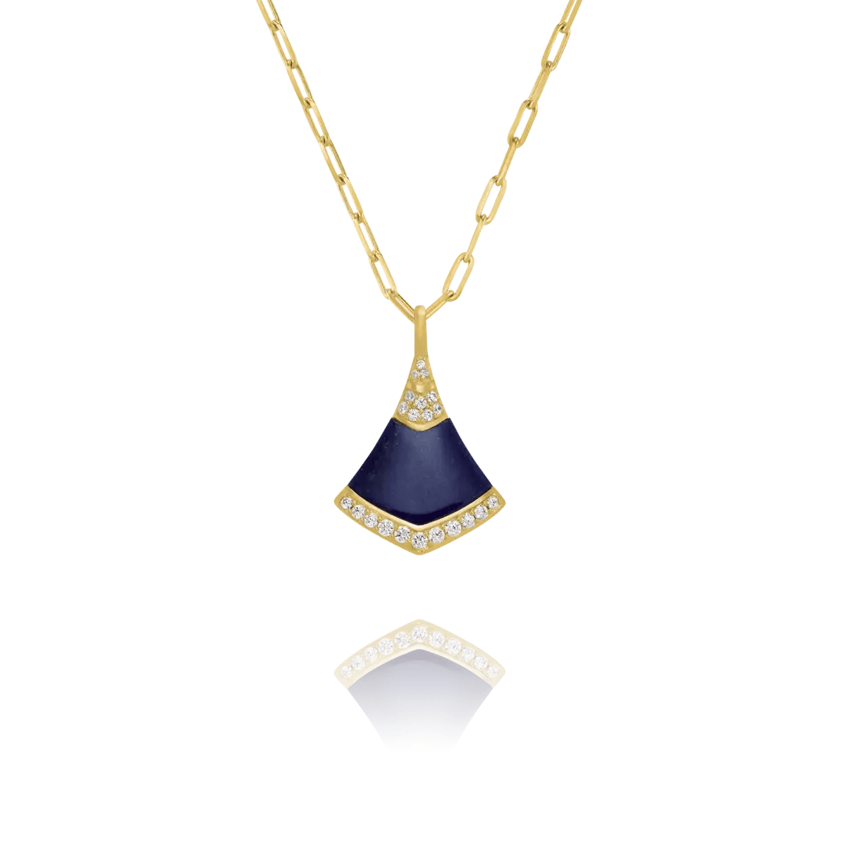 Charles Garnier LEGEND Lapis-Lazuli Necklace Gold-plated silver oxides