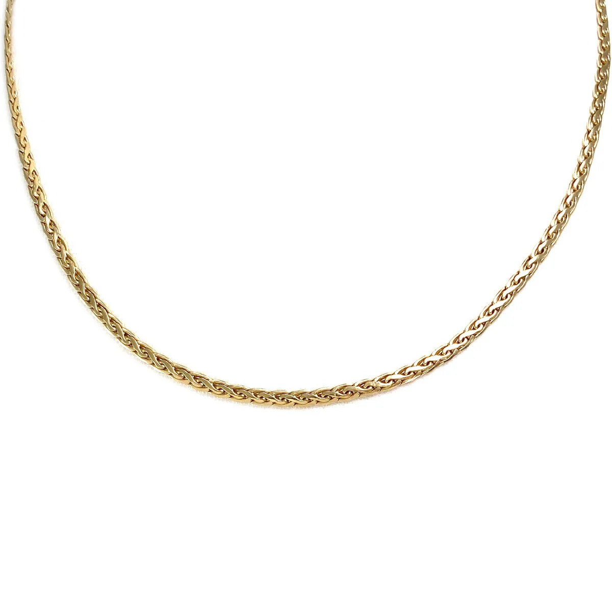 Collier d'occasion or 750 jaune maille fantaisie