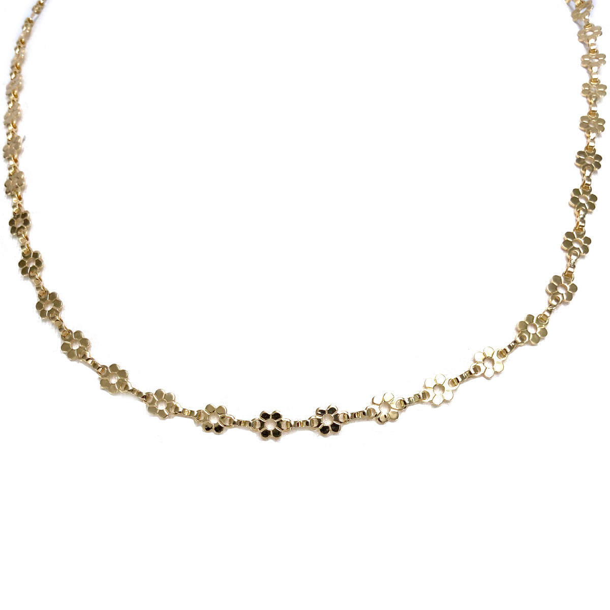 Collier d'occasion or 750 jaune maille fantaisie 40 cm