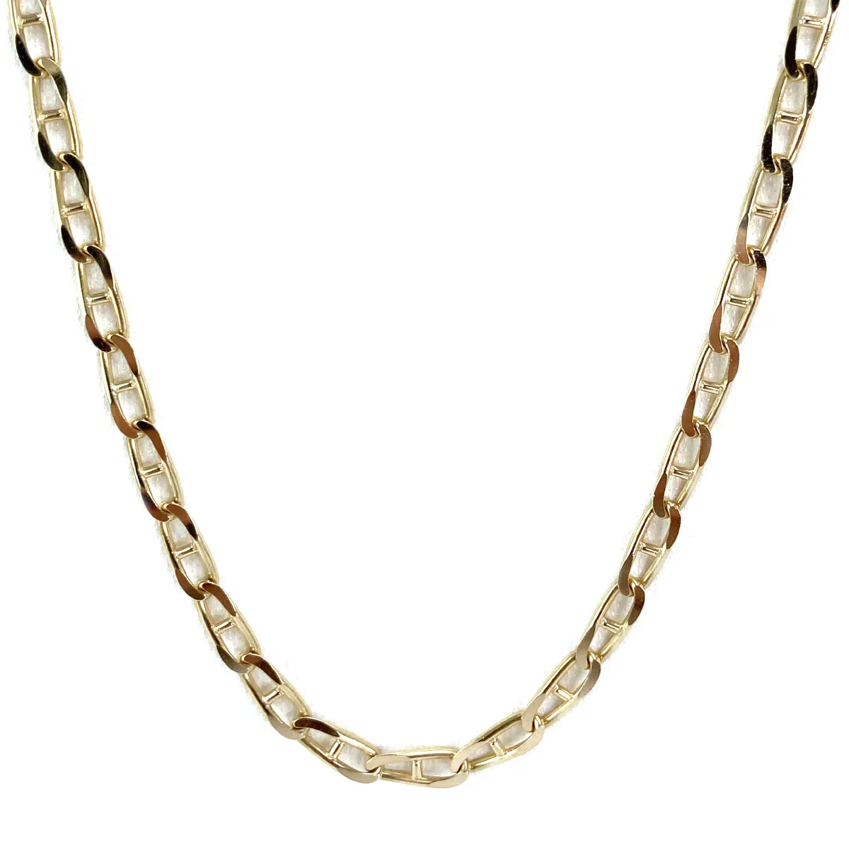 Collier d'occasion or 750 jaune maille marine 70 cm