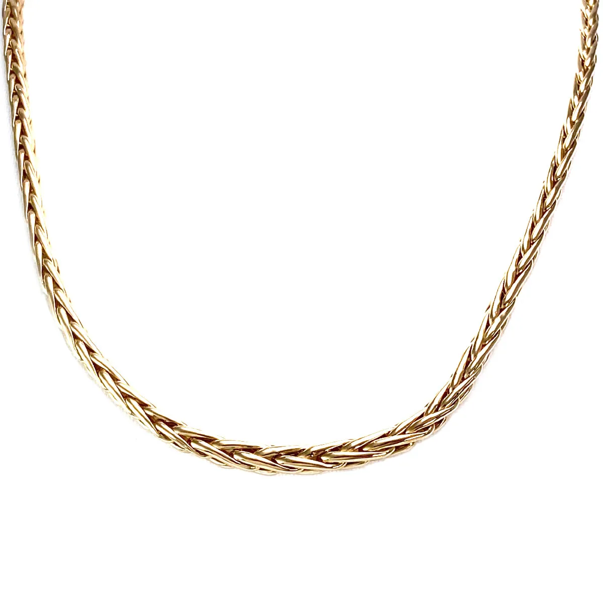 Collier d'occasion or 750 jaune maille palmier 42 cm