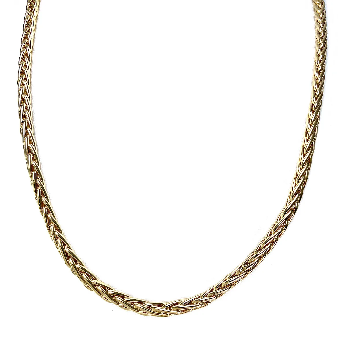 Collier d'occasion or 750 jaune maille palmier 47 cm