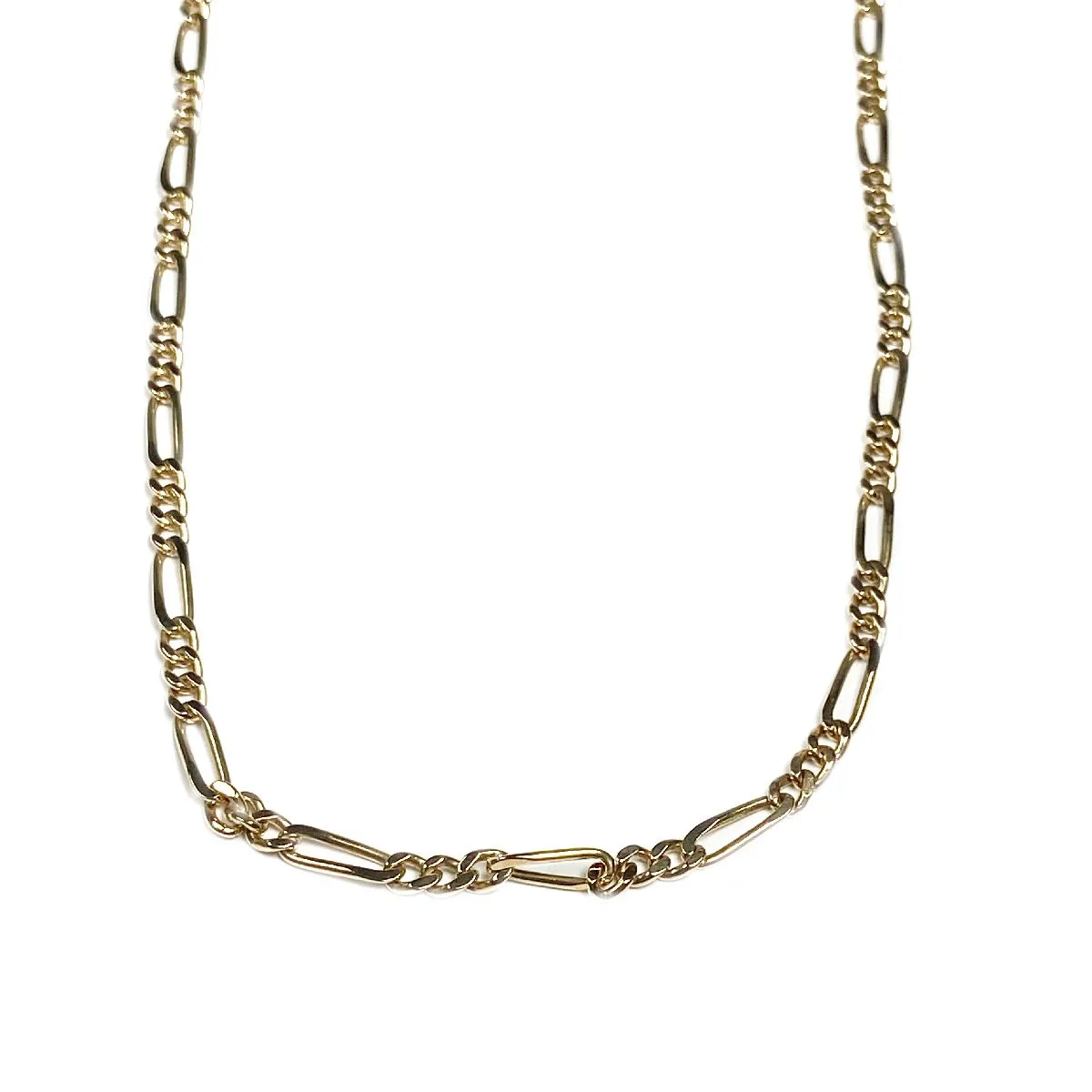 Collier d'occasion or jaune 750 maille cheval alternée 93 cm