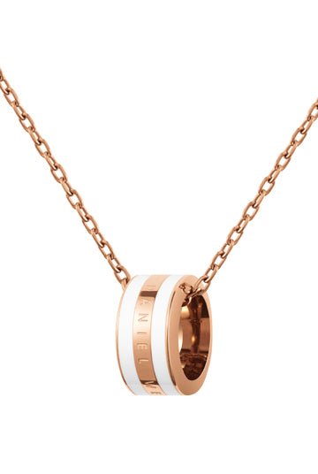 Daniel Wellington Emalie Necklace Rose gold/White