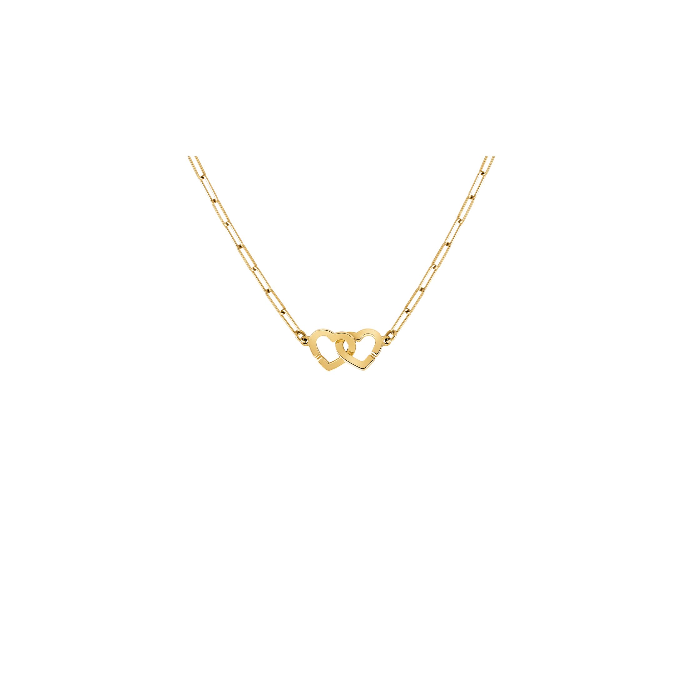 Collier dinh van Double Cœurs R9 en or jaune