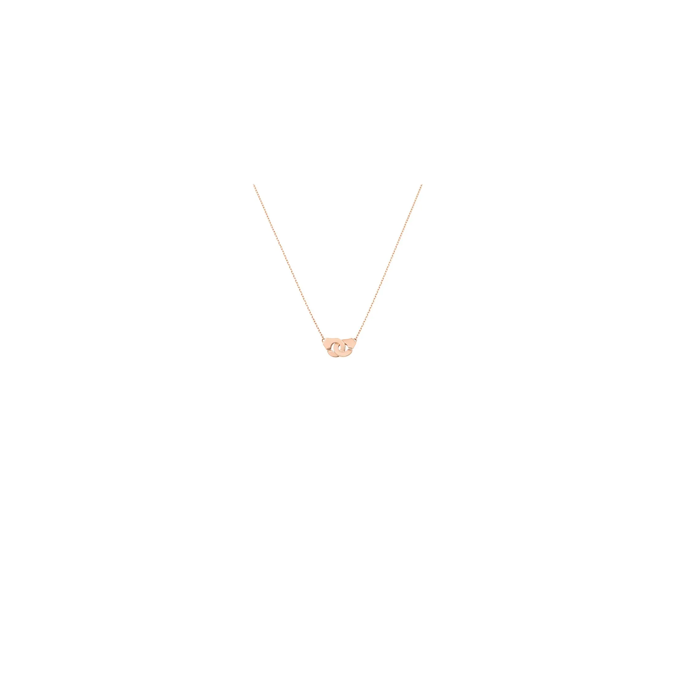 Collier Menottes dinh van R8 en or rose