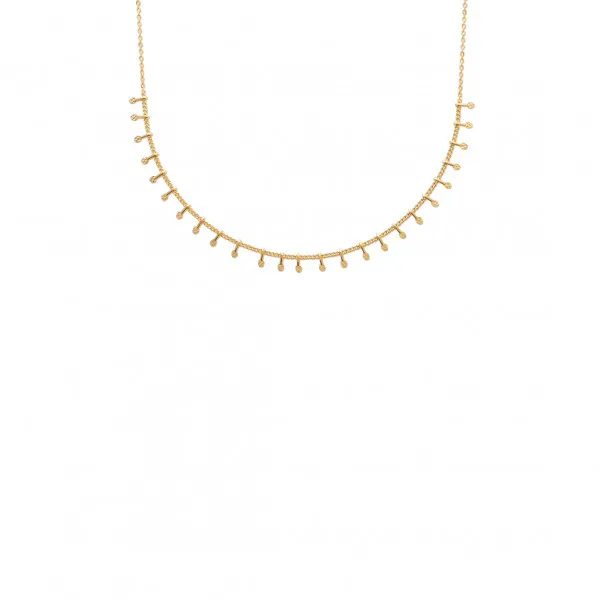 Collier femme or breloques ciselées Influences