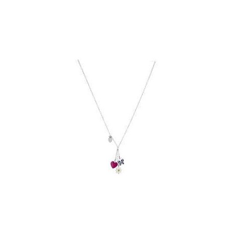 Collier fille Liu Jo avec fleur, papillon et fleur BLJ348
