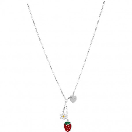 Collier fille Liu Jo avec fraise en argent BLJ369