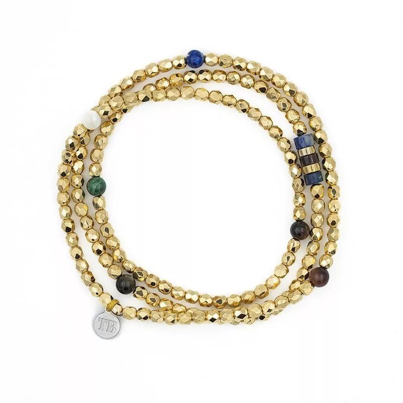 GEMMES Gold necklace - 3 turns bracelet