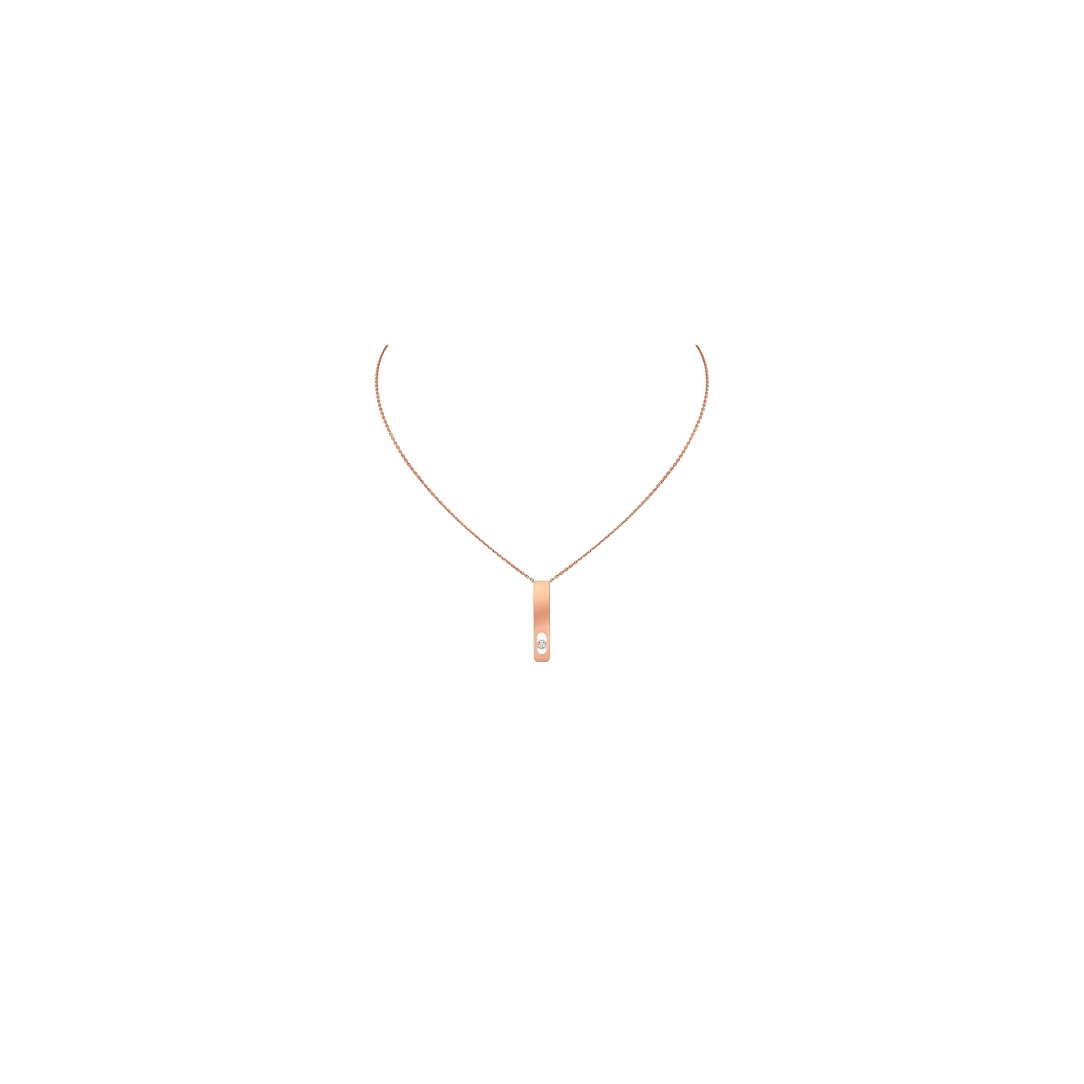 Collier Messika My First Diamond en or rose et diamant