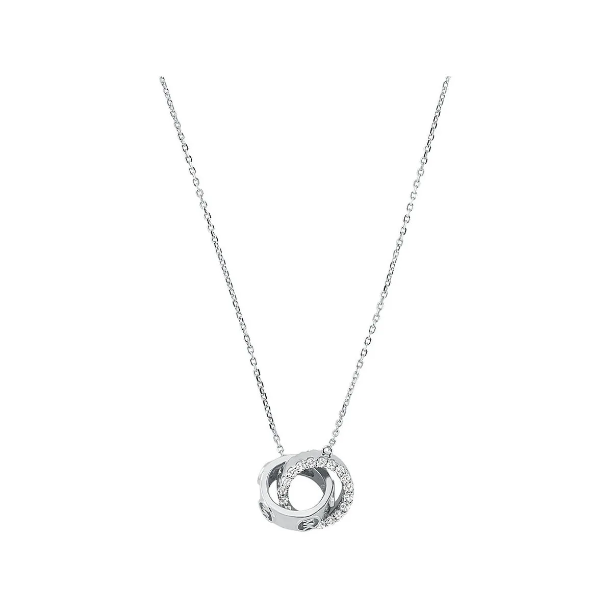 Collier MICHAEL KORS argent argent oxyde de zirconiums longueur 46cm