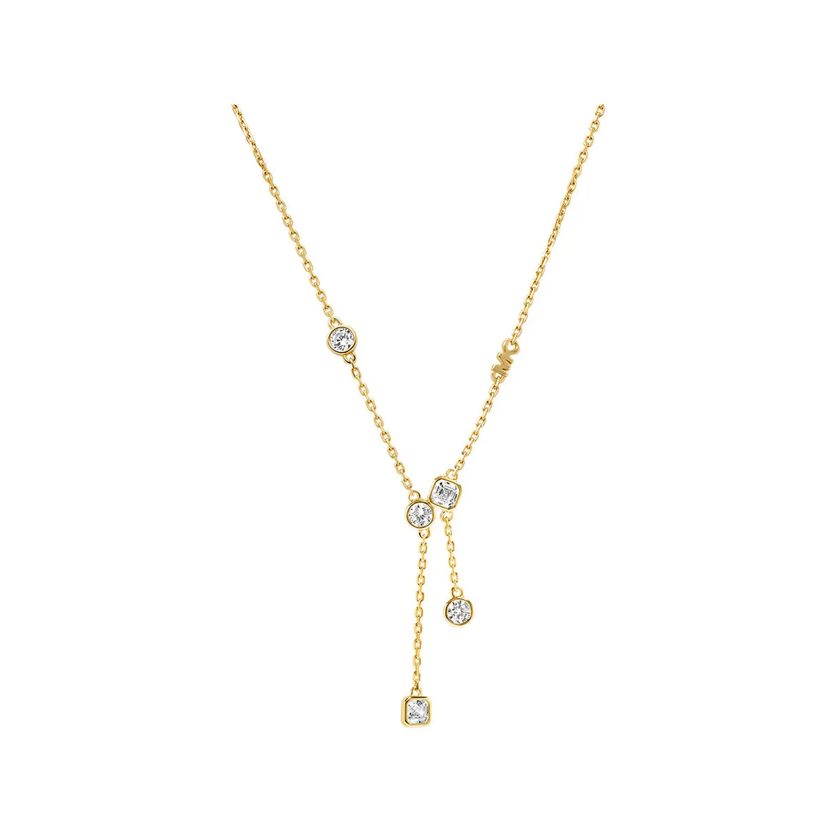 Collier Michael Kors argent doré oxyde de zirconiums 40 cm