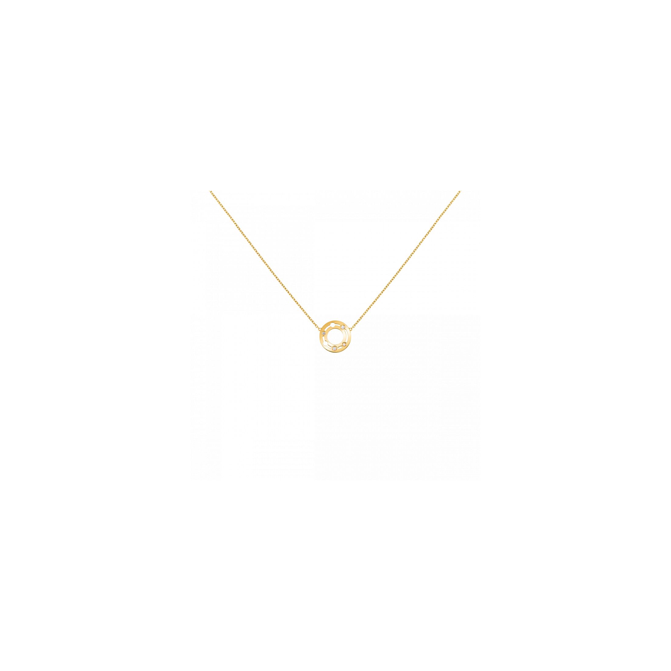 Collier Pulse dinh van en or jaune et diamants