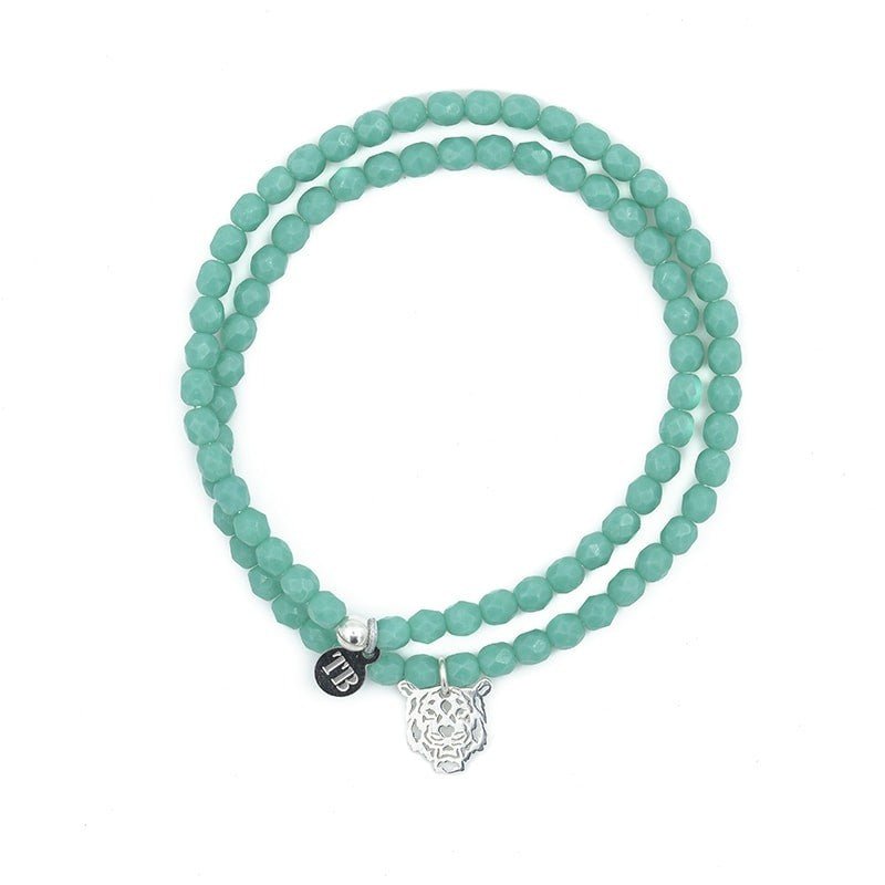 TIGER Turquoise necklace - 2 turns bracelet