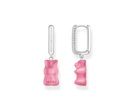 Thomas Sabo CR727-052-9 Créole en argent unique Midiversion avec rose Ours d'or 34,5 mm Femme