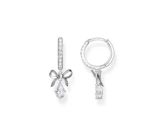 Thomas Sabo CR749-643-14 Créoles En Argent Avec Pendentif En Forme De Boucle Femme