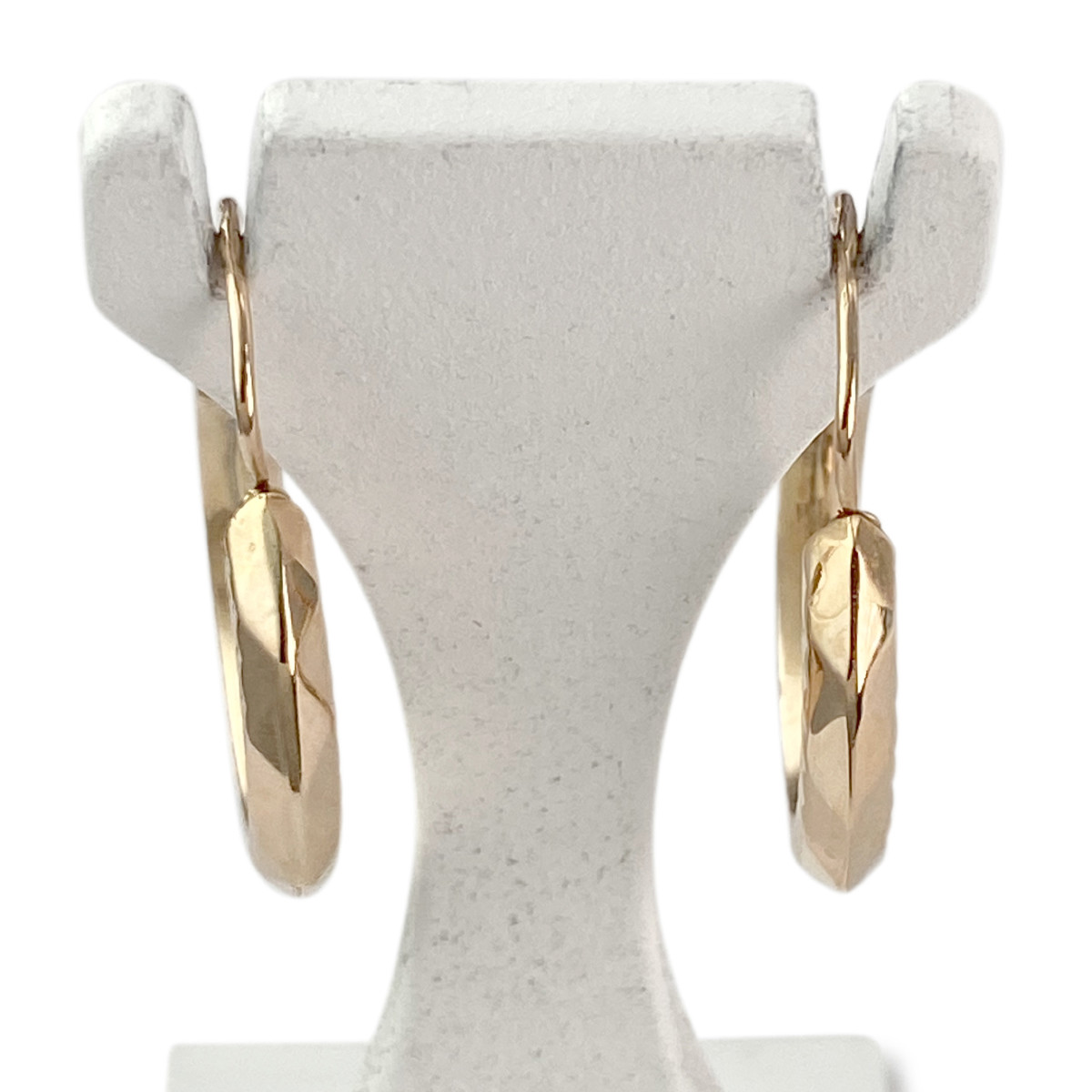 Créoles brisures d'occasion or 750 jaune 17 mm