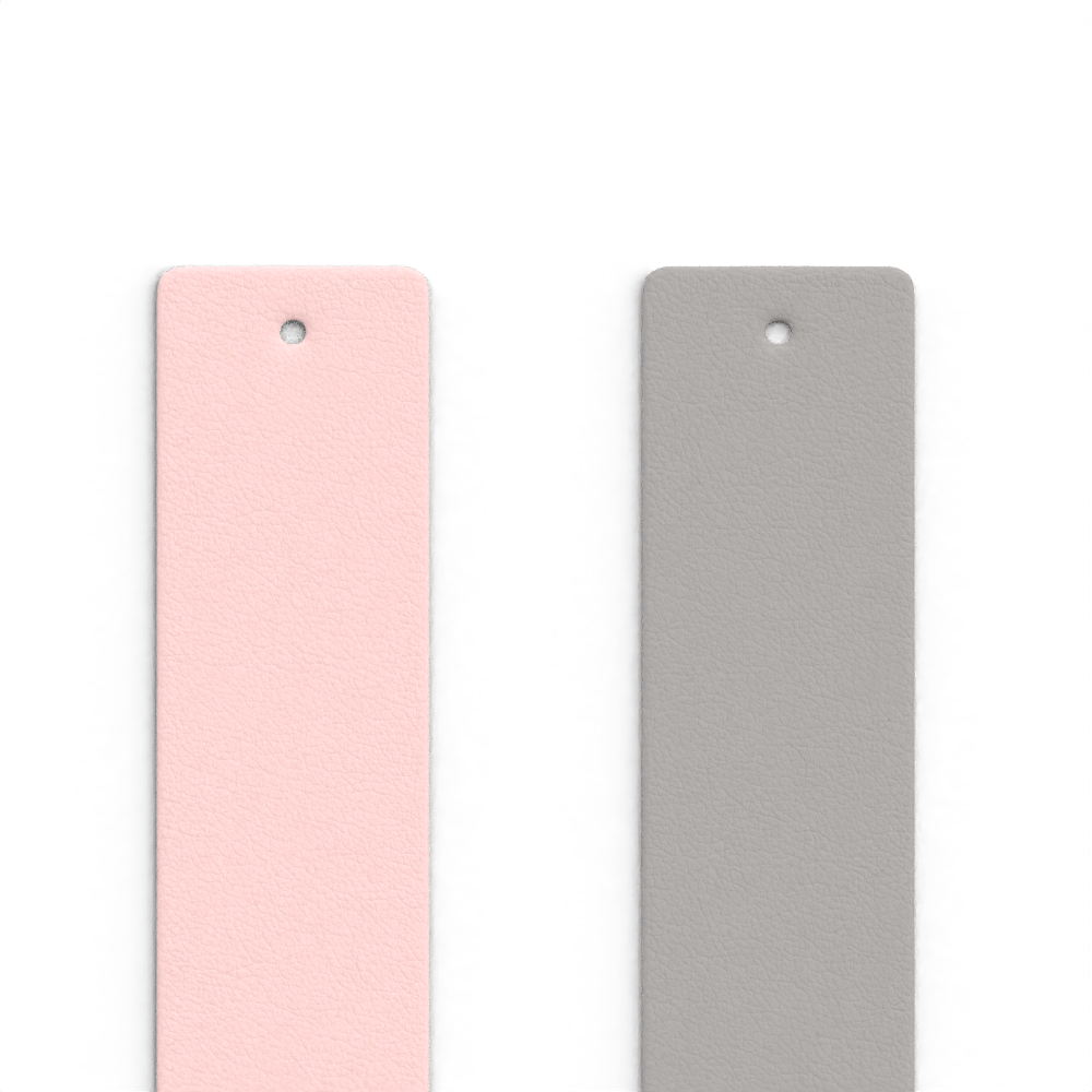 Light gray/light pink Georgette leather