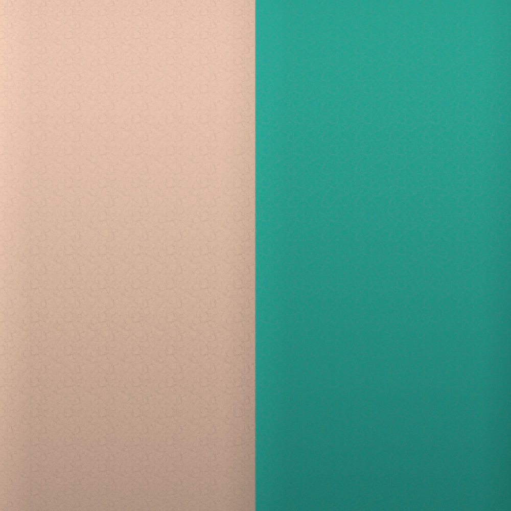 Nude/aquatic green Georgettes leather