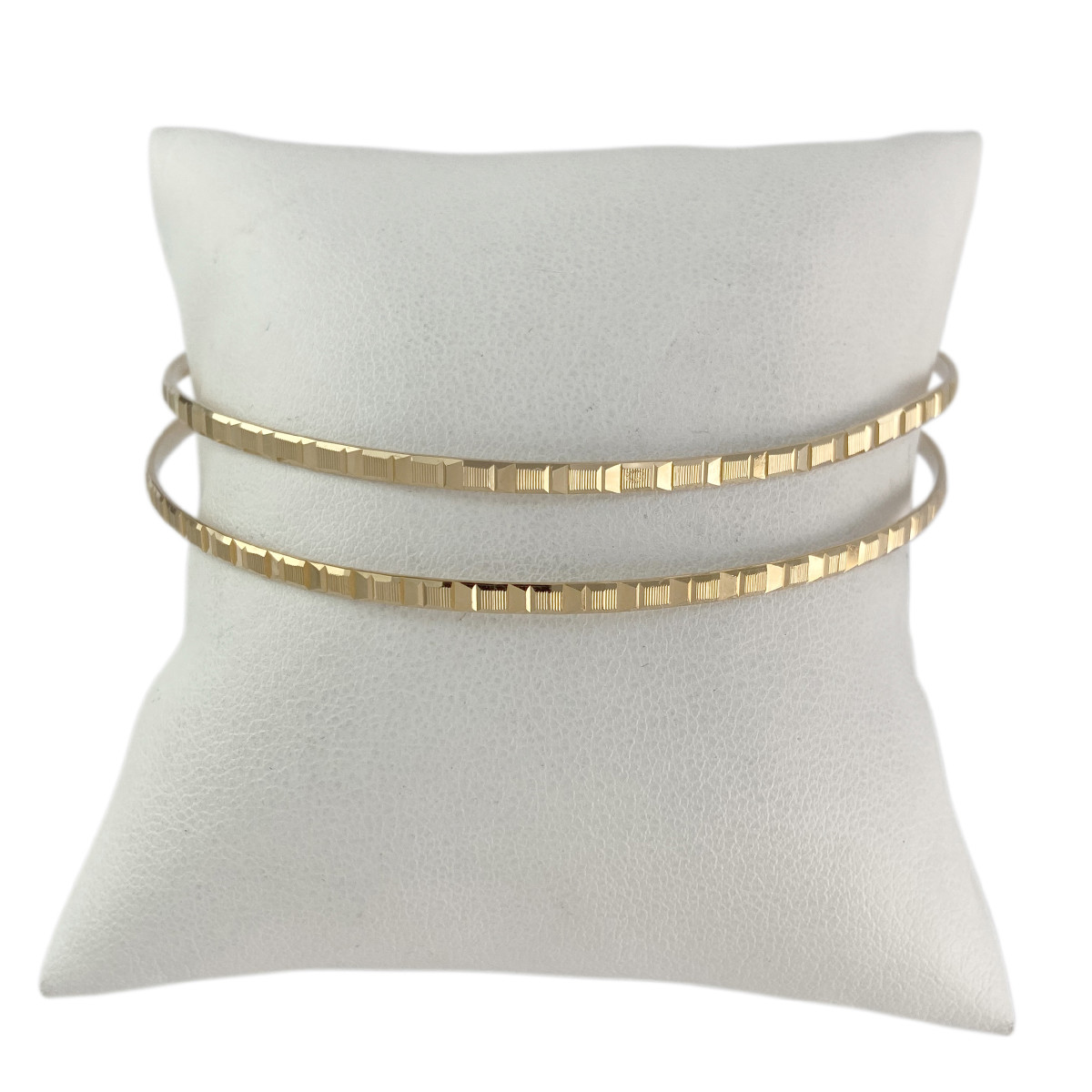 Duo jonc d'occasion or 750 jaune 75 mm