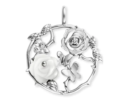 Engelsrufer ERP-ROSEGARDEN-PE-ZI Pendentif Rose